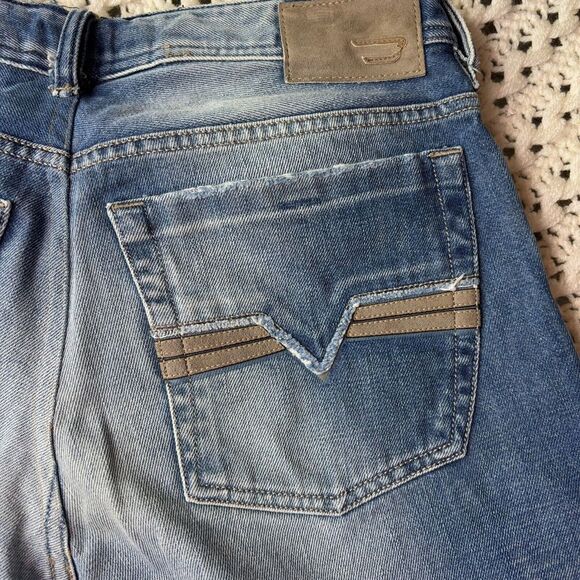 Diesel Men's Zatiny Bootcut Jeans, 29x30.5, Blue Wash 008AT, Button Fly‎ Denim - Picture 2 of 16